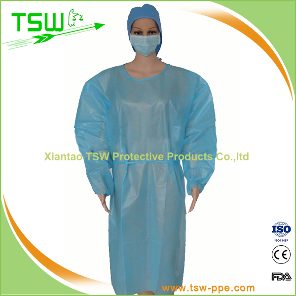 Polyethylene-Coated Polypropylene Gown-Product Center-Xiantao TSW ...